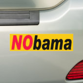 ZAZZLE NObama3 Bumpersticker (Op auto)