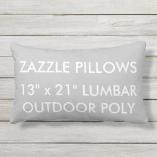 Zazzle op maat gemaakte ZILVEREN buitenkussen
