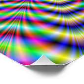 Zazzle Perfect Poster Psychedelic Web Star (Coin)