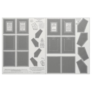 Zazzle Stof wasbaar zonder naaigrijze fotoframes