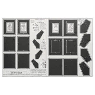 Zazzle Tissu lavable Pas de cadres photo noirs