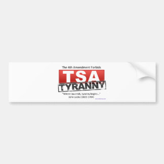 Zazzle TSA Tyranny Afbeelding Bumpersticker