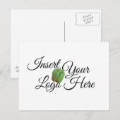 Zazzle Uw Logo hier Briefkaart (Voorkant / Achterkant)