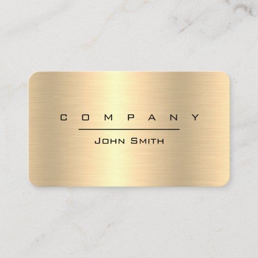 Zazzle Visitekaartje 2019 | Goud Faux (Voorkant)