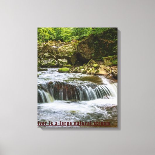 Zazzle waterschilderverf canvas afdruk (Voorkant)