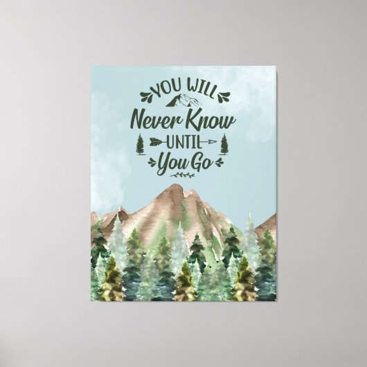 Zazzle weet nooit canvas afdruk (Voorkant)