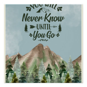Zazzle weet nooit glanzende kunst perfect poster