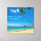 Zazzle zomer geniet ervan canvas afdruk (Voorkant)
