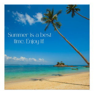 Zazzle zomer geniet van het canvas afdrukken perfect poster