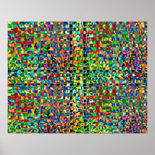 Zazzling Rain Forest Pattern Poster (Voorkant)