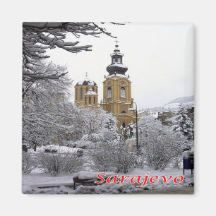 zBA004 SARAJEVO ORTHODOX CHURCH Bosnië-Herzegovina Magneet