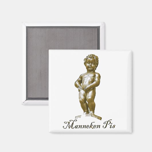 zBE003 MANNEKEN PIS Brussels Bruxelles - Fridge Magneet (Voorkant / Achterkant)