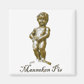 zBE003 MANNEKEN PIS Brussels Bruxelles - Fridge Magneet (Voorkant)