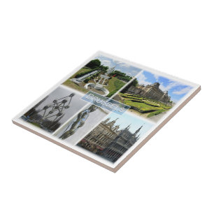 zBE005 BRUSSEL, Manneken Pis, België; Tegeltje