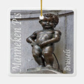 zBE046 MANNEKEN PIS Brussel, Keramisch Ornament (Achterkant)