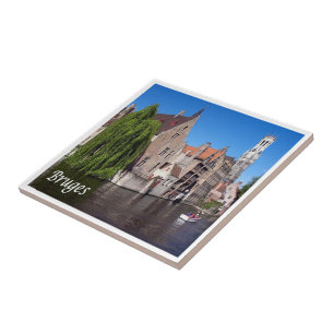 zBE052 BRUGES-kanaal, België; Tegeltje