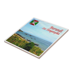 zBI008 TANGANYKA MEER, BURUNDI, Afrika, Tegeltje
