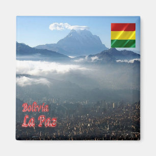 zBO019 LA PAZ, Amaneciendo, Bolivia, Fridge Magneet