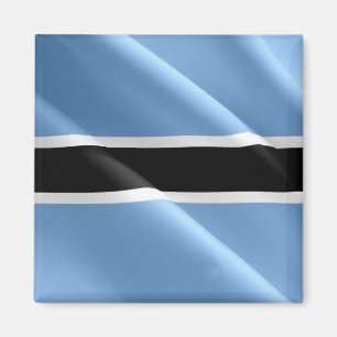 zBW002 BOTSWANA WAVING FLAG, Afrika, Fridge Magneet