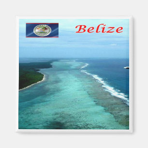zBZ005 BELIZE Barrier Reef, Amerika, Fridge Magnet Magneet