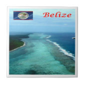 zBZ005 BELIZE Barrier Reef, Amerika, Tegeltje (Voorkant)