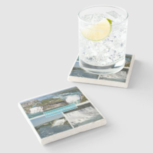 zCA012 NIAGARA-HERFSTEN van de Rainbow-brug, Stenen Onderzetter