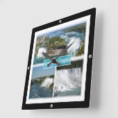 zCA012 NIAGARA-HERFSTEN van de Rainbow-brug, Vierkante Klok (Hoek)