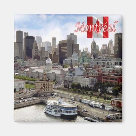 zCA024 MONTREAL Panorama, Canada, Fridge Magneet (Voorkant)