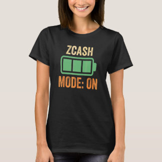 Zcash Modus Aan Crypto T-shirt