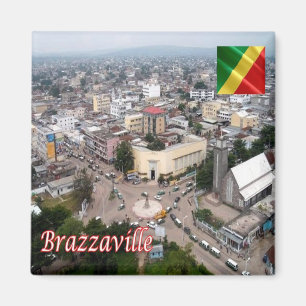ZCG006 BRAZZAVILLE, Republiek Congo, Fridge Magneet
