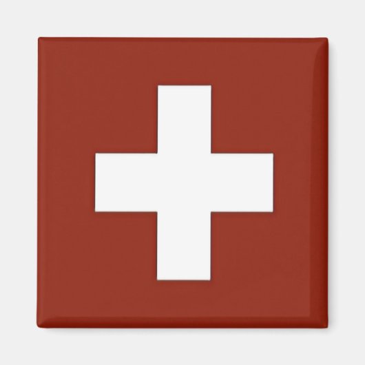 zCH001 SWISS FLAG Switzerland - Aimant frigo (Devant)