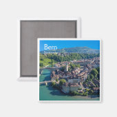 zCH005 BERN Zwitserland, Koelkastmagneet Magneet (Voorkant / Achterkant)