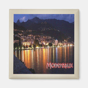 zCH007 MONTREAUX van acht Zwitsers - Fridge Magnet Magneet