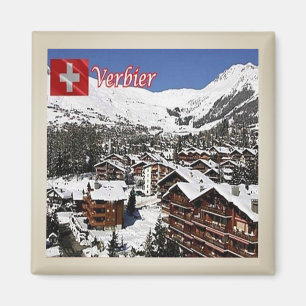 zCH009 VERBIER Pic Swiss — Fridge Magnet Magneet