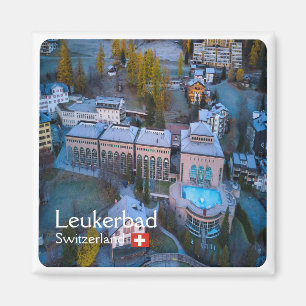 zCH011 LEUKERBAD Zwitserland - Fridge Magnet Magneet