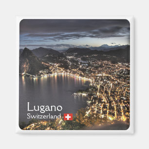 ZCH014 LUGANO Zwitserland - Fridge Magnet Magneet