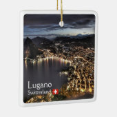 zCH014 LUGANO, Zwitserland, Keramisch Ornament (Rechts)