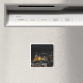zCH018 SAINT-MORITZ la nuit Swiss, Fridge Magnet (In Situ (Lave-vaisselle))