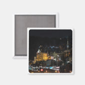 zCH018 SANKT MORITZ bei Nacht Swiss, Fridge Magnet (Recto/Verso)