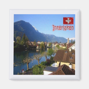 zCH026 INTERLAKEN Zwitserland - Fridge Magnet Magneet