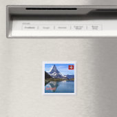 ZCH035 ZERMATT Lake Zie Zwitsers-Fridge Magnet Magneet (Insitu (Vaatwasser))
