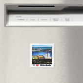 zCH037 ZURICH I Love Swiss - Fridge Magnet (In Situ (Lave-vaisselle))