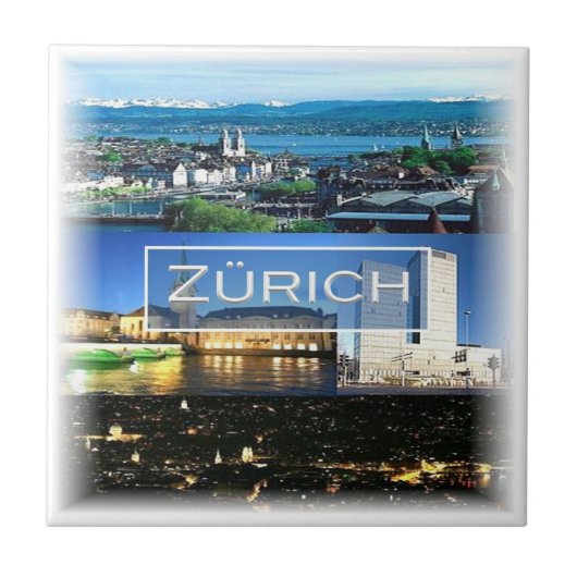 zCH040 ZÜRICH Zwitserland, Tegeltje (Voorkant)