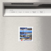 zCH049 I LOVE Switzerland - Fridge Magnet (In Situ (Lave-vaisselle))