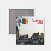 zCM019 DOUALA, Kameroen, Afrika, Fridge Magneet (Voorkant / Achterkant)