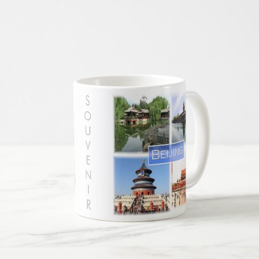 zCN008 BEIJING, China, Souvenir, Koffiemok (Voorkant rechts)