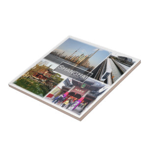 zCN012 SHANGHAI, China, Azië, Tegeltje