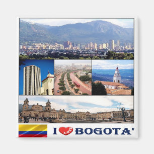zCO012 BOGOTA' I Love, Mosaic, Colombia, Fridge Magneet