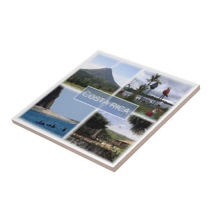 zCR003 COSTA RICA, Mozaïek, Amerika, Tegeltje