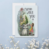 Zcute Alice in Wonderland Paddenstoel Rups Kaart